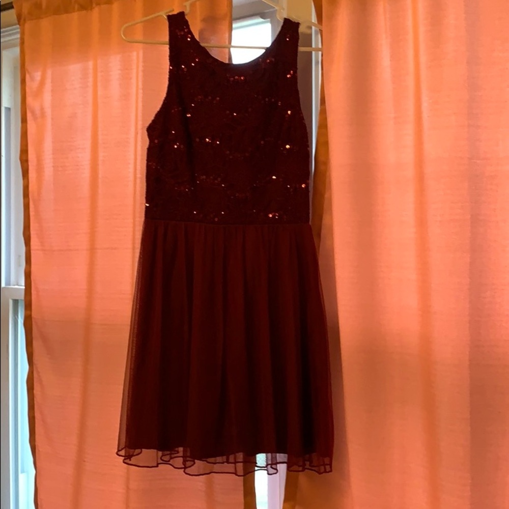Maroon dress!